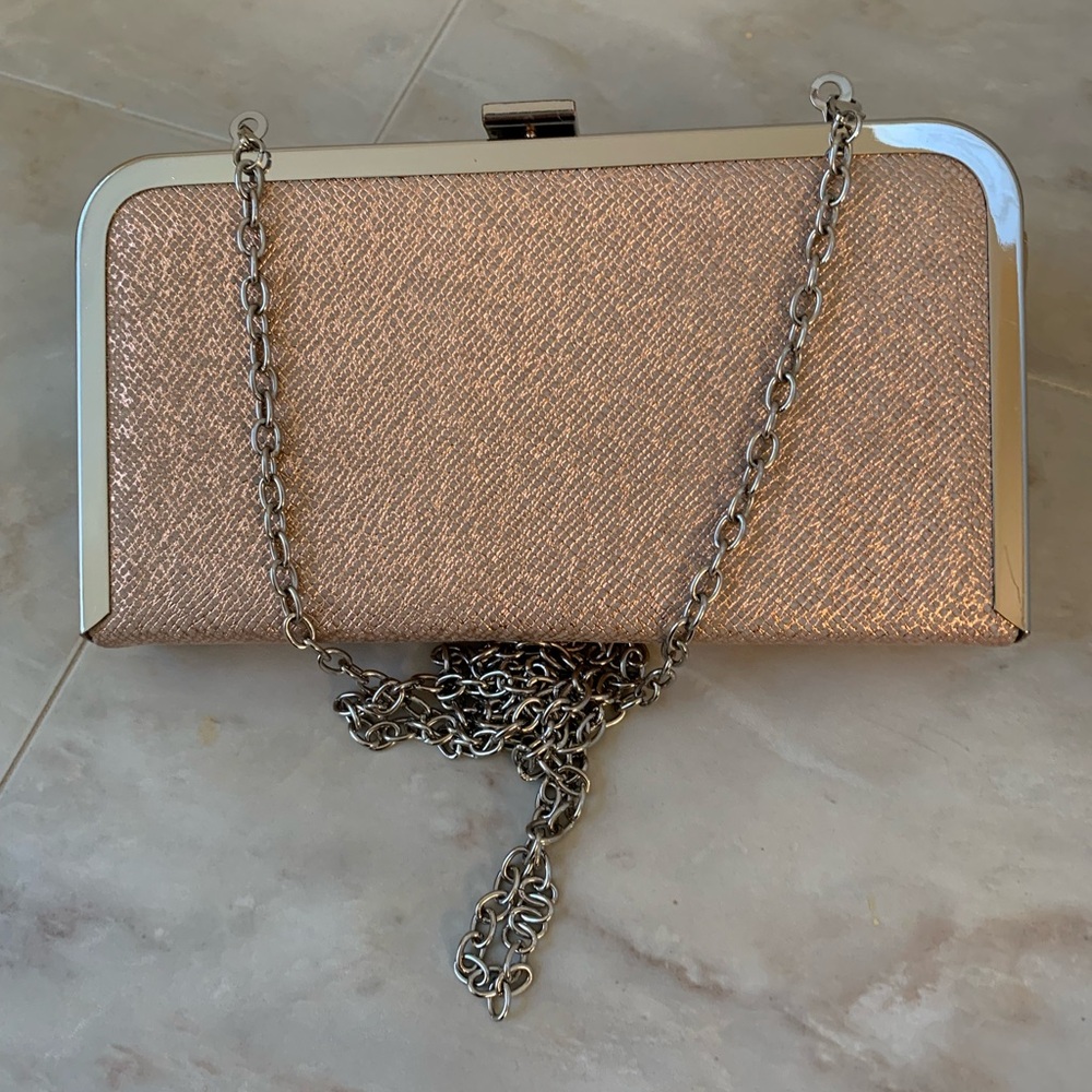 Rose-gold clutch